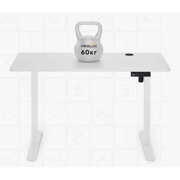 Фото - Стіл з електрорегулюванням висоти Mealux PowerDesk Energy White (EVO-201 Energy W|/W)